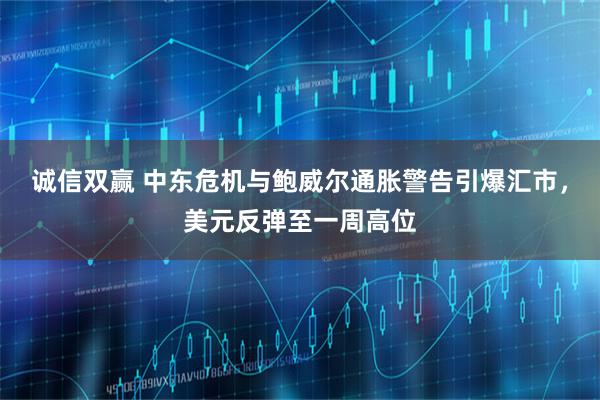 诚信双赢 中东危机与鲍威尔通胀警告引爆汇市，美元反弹至一周高位