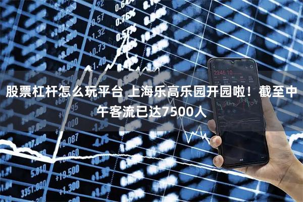 股票杠杆怎么玩平台 上海乐高乐园开园啦！截至中午客流已达7500人