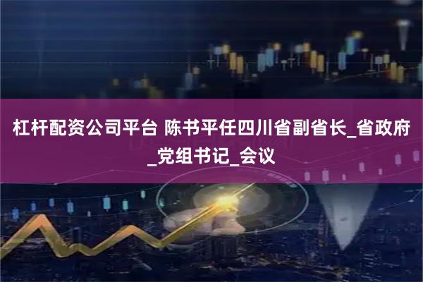 杠杆配资公司平台 陈书平任四川省副省长_省政府_党组书记_会议